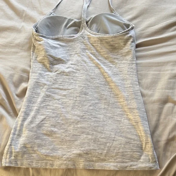 Lululemon Light Gray Tank Top Size 8 - Picture 2 of 4